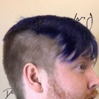 a picture of blue hair