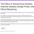 The first page of a Google form setting up an interactive scenario analysis about autonomous vehicles